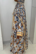 Golden Bloom Abaya